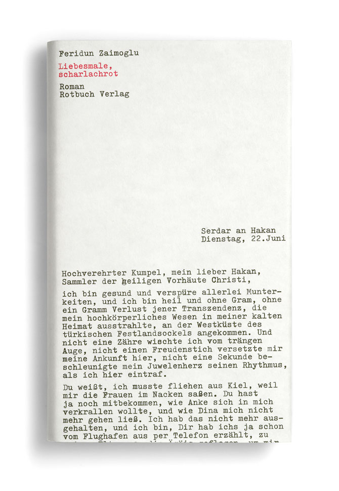 rotbuch verlag: liebesmale, scharlachrot. feridun zaimoglu