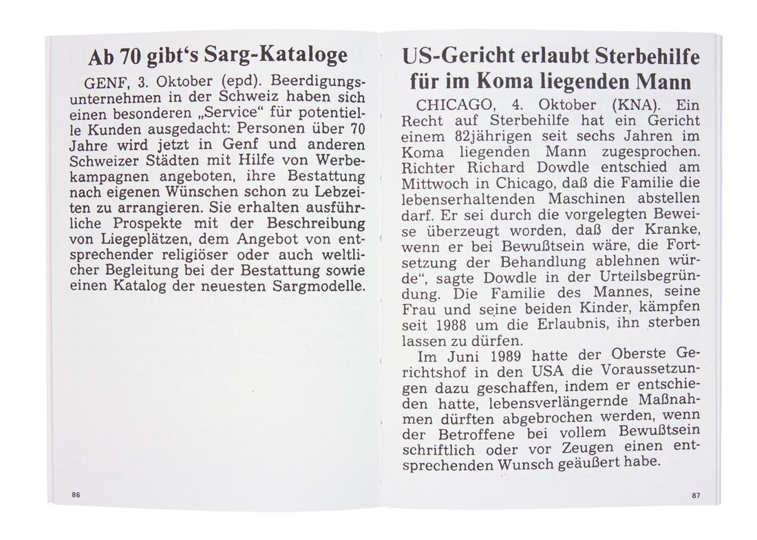 leiche, grab und friedhof, pressemeldungen