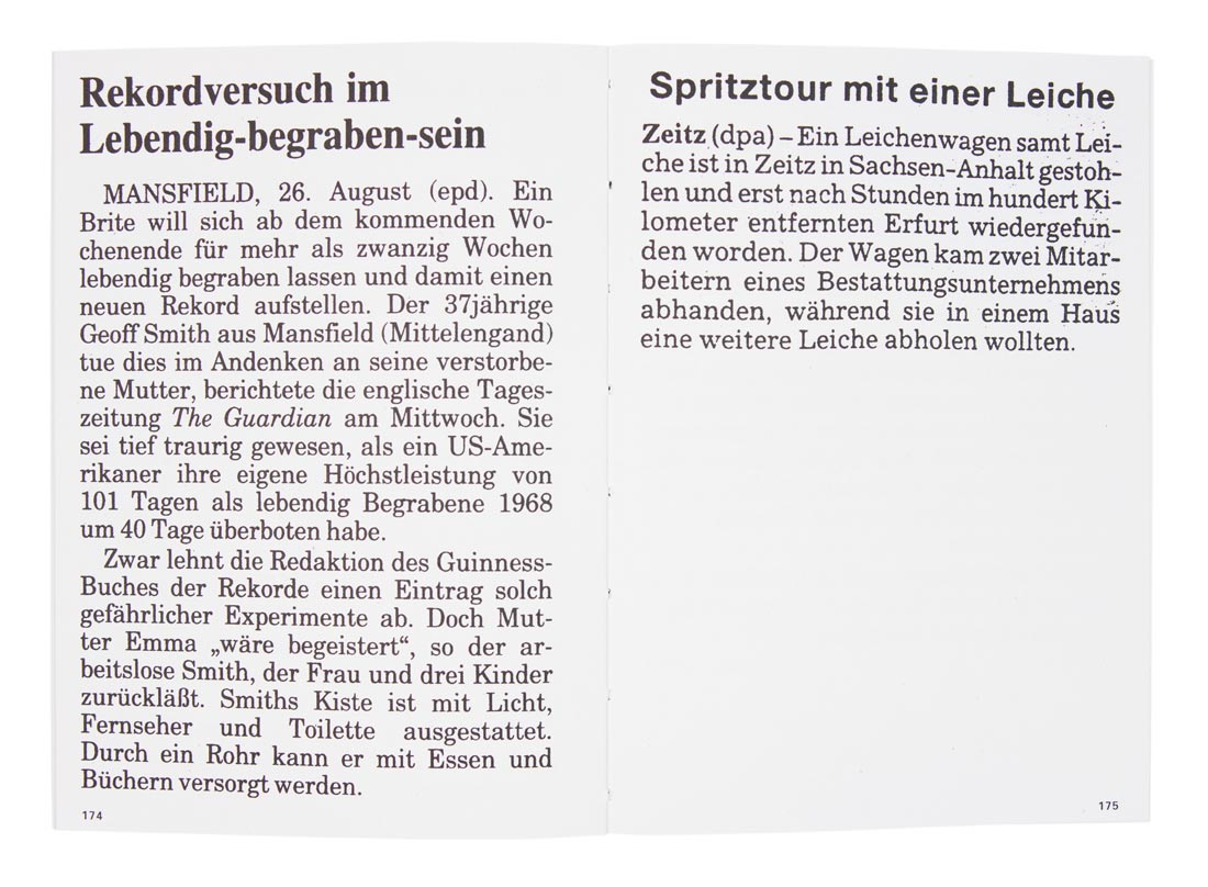 leiche, grab und friedhof, pressemeldungen