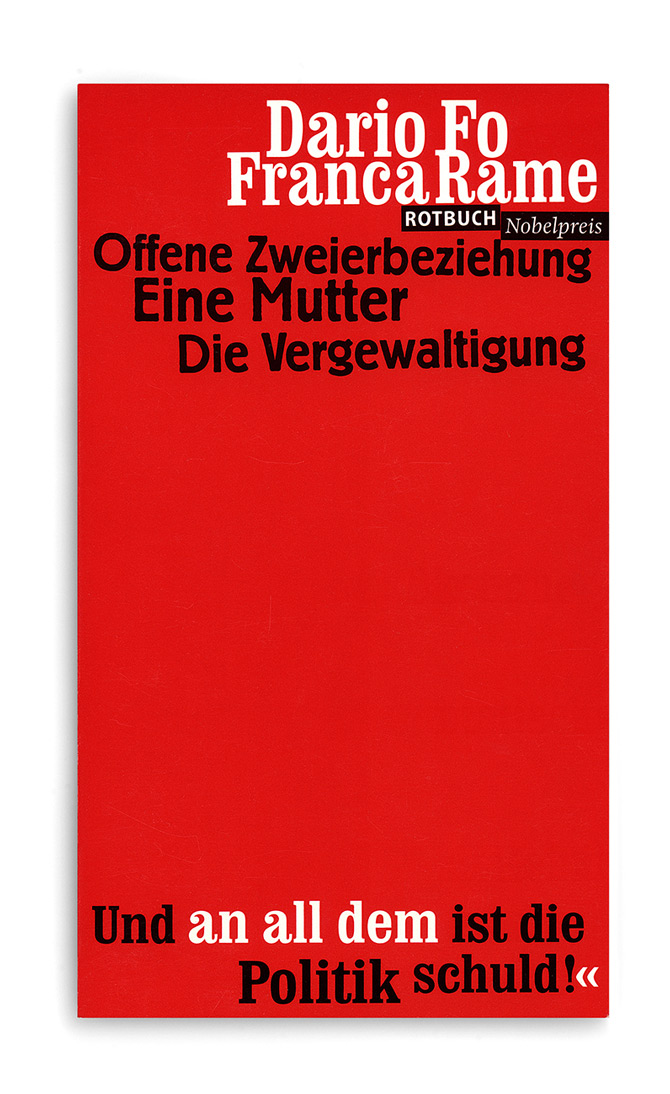 rotbuch verlag, dario fo, nobelpreis, offene zweierbeziehung
