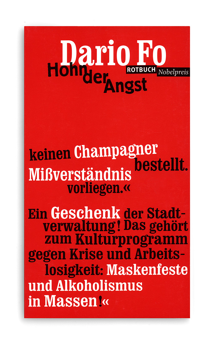 rotbuch verlag, dario fo, nobelpreis, hohn der angst