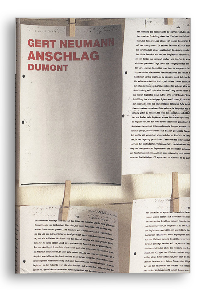 dumont buchverlag: gert neumann. anschlag.